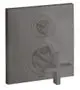 AXOR-HG-AXOR-Citterio-Thermostat-Unterputz-mit-Absperrventil-und-Kreuzgriff-Brushed-Black-Chrome-39705340 gallery number 1